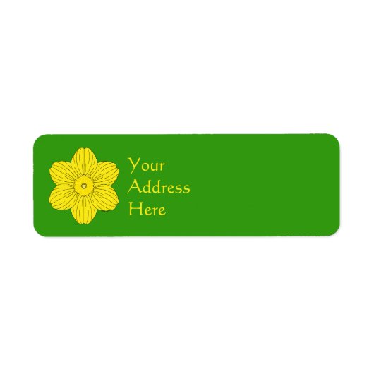 Étiquette Daffodique héraldique (Devant)
