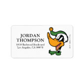 Étiquette DAFFY DUCK™ "Happy Holi-Daze" (Devant)