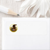 étiquette d'aigle américain (En situation)