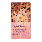 Étiquette DAISY, rouge brun noir (Devant)