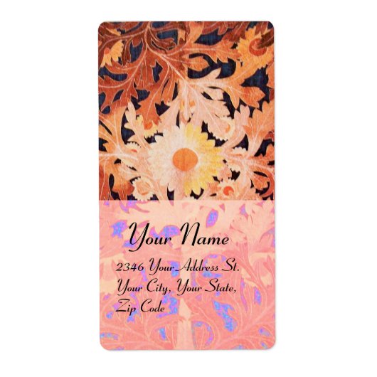 Étiquette DAISY, rouge brun noir (Devant)