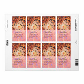 Étiquette DAISY, rouge brun noir (Feuille entière)