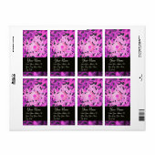 Étiquette DAISY, violet pour noir (Feuille entière)