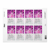 Étiquette DAISY, violet violet noir (Feuille entière)