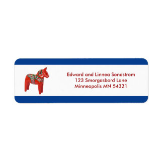 Étiquette Dala Horse Scandinavie