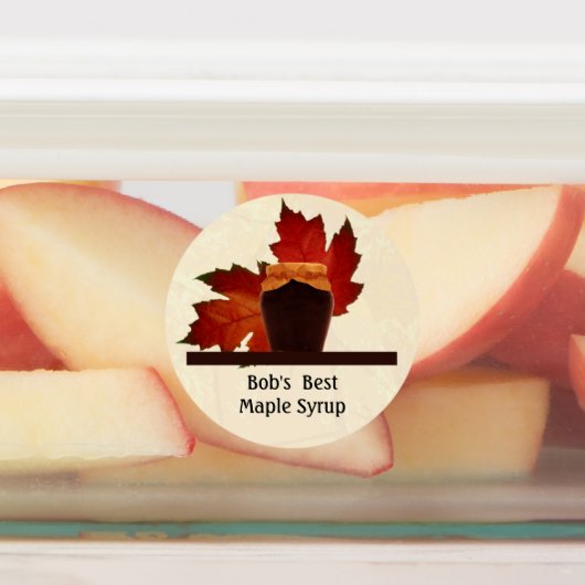 Étiquette d'alimentation au sirop d'érable (Apposé)