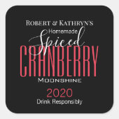 Étiquette d'alimentation/d'alcool personnalisé "ca (Devant)