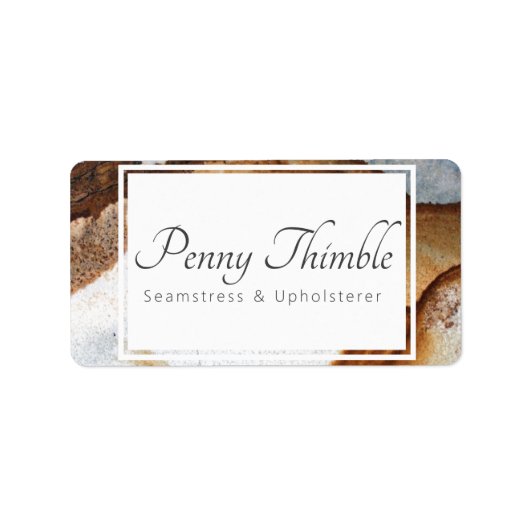 Étiquette dalle ionisée de granit (Devant)