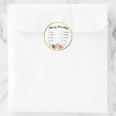 Étiquette d'allergie alimentaire (Sac)