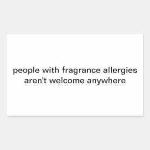 étiquette d'allergies parfumées