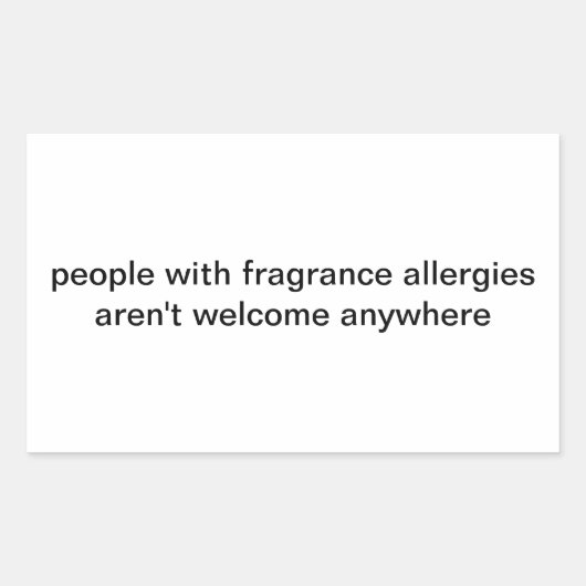 étiquette d'allergies parfumées (Devant)