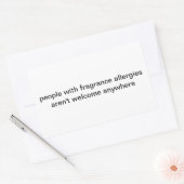 étiquette d'allergies parfumées (Enveloppe)