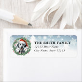 Étiquette Dalmatian Dog Return Address Labels (En situation)