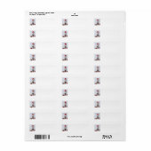 Étiquette Dalmatie de Noël (Feuille entière)