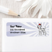 Étiquette Dalmatie de Noël (En situation)