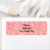 Étiquette Damas rose (En situation)