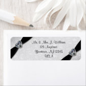 Étiquette Damask 60e anniversaire de Mariage (En situation)