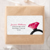 Étiquette Damask Bling (En situation)