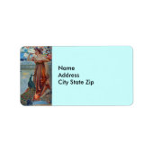 Étiquette Dame et paon (Devant)