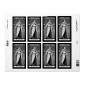 Étiquette Dame Vintage personnalisée (Feuille entière)