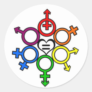 Étiquette d'amour Equal Unity