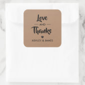 Étiquette d'amour et de remerciement, étiquette ca (Sac)