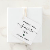 Étiquette d'amour, forêt Mariage verte (En situation)