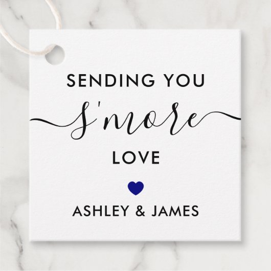 Étiquette d'amour, Mariage Marine Bleu (Devant)