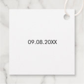 Étiquette d'amour, rose Mariage (Dos)