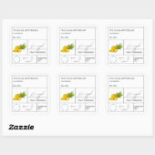 Étiquette d'ananas apothecaire (Feuille)