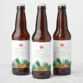 Étiquette d'ananas tropical (Bouteilles)