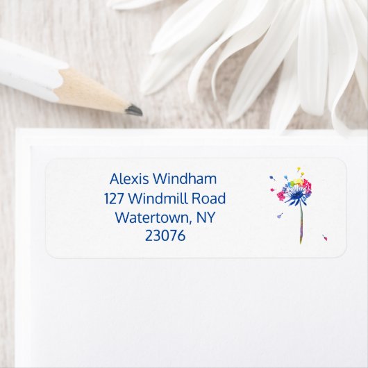 Étiquette Dandelion personnalisé (En situation)