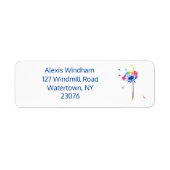 Étiquette Dandelion personnalisé (Devant)