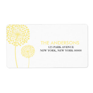 Étiquette Dandelions jaunes