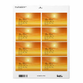 ÉTIQUETTE DANGER D'OR (Feuille entière)