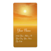 ÉTIQUETTE DANGER D'OR (Devant)