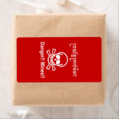 Étiquette Danger ! ! Les mines ! ! SYMBOLE ☠ Cambodgien Khme (En situation)