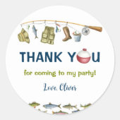 Étiquette d'anniversaire de pêche Favoriser (Devant)