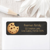 Étiquette d'anniversaire Lait & Cookies – Cookie a (En situation)