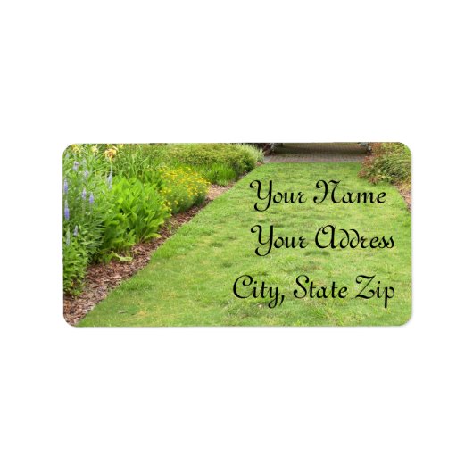 Étiquette Dans le thème du jardin (Devant)