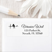 Étiquette Danse Coeur Beat avec Stiletto Elle (En situation)