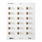 Étiquette Danse de l'esprit amérindien (Feuille entière)