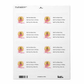 Étiquette Danse de love (Feuille entière)