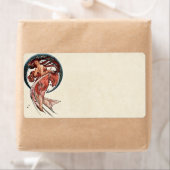 Étiquette Danse par Alfons Mucha 1898 (En situation)