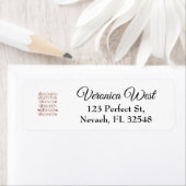 Étiquette Danseur en plusieurs langues Roumain Portugais (En situation)