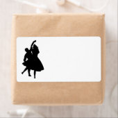 ÉTIQUETTE DANSEURS DE SILHOUETTE (En situation)