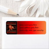 Étiquette Danseurs Kwanzaa (En situation)