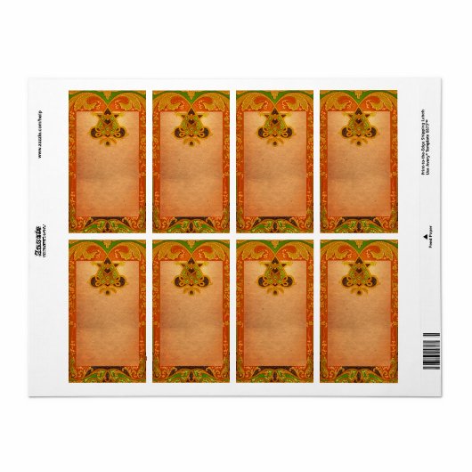 Étiquette d'apothecaire (Feuille entière)