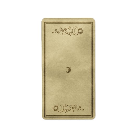 Étiquette d'apothécaire céleste moyen (Devant)