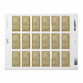 Étiquette d'apothécaire céleste moyen (Feuille entière)